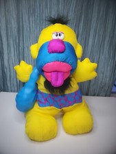 13" Rocky the Grunting Caveman 1992 Fischer Price Puffalump with sounds and club