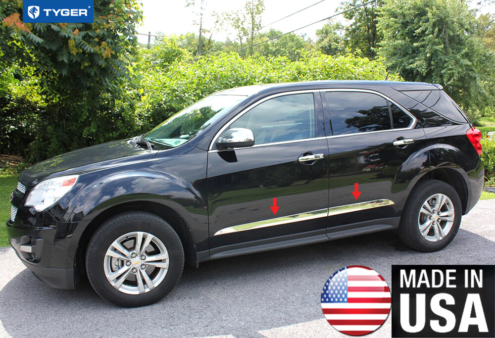 Tyger Fits 20102017 Chevy Equinox Body Side Molding Stainless Steel