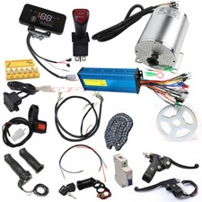 72V 3000W Brushless Motor Throttle Grips Full Kit for Ebike 4 Wheeler Razor Golf