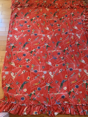 Vtg 1980s MLB Baseball Curtain Panels 55x74 1987 World Series Champs Twins Logos - Picture 12 of 16