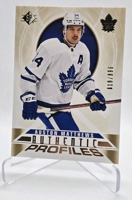 Austin Matthews Upper Deck SP Retail Authentic Profiles AP-20 Gold /999 NHL Card