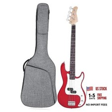 Bass Guitar Bag, Bass Gig Bag 7MM Padding Soft Electric Bass Guitar BASS Grey-1