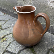 Antiker Wein Wasser Krug Kanne Steinzeug Bauernkeramik Tonkrug aus Sammlung