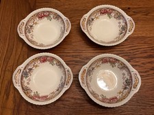 VTG Johnson Brothers “Devonshire” Pattern No. 118579 Lugged Cereal Bowls (4)