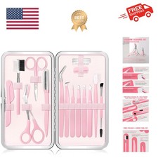 Eyebrow Kit, 17 in 1 Tweezers for Women Facial Hair, Hair Scissors with Comb,...