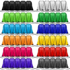 120PCS Drawstring Backpack,Drawstring Bags,Sport Bag Bulk Gym Cinch Bag Sack ...