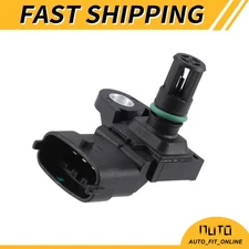 Car Intake Temperature Boost Pressure Sensor Fit Fit for Volvo D13 D11 VHD Black
