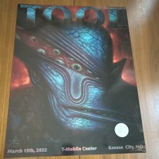Tool Concert Poster March 15 2022 Kansas City MO Chet Zar #373/750