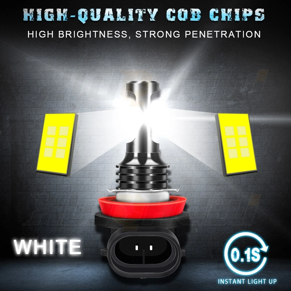 Combo de faros LED + faros antiniebla 6000K para Ford Transit Connect 2010-2013 Foto 4 de 4