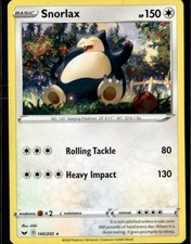 Snorlax Rara SWSH01: Set Base Spada e Scudo 140/202 Carta Pokemon Incolore