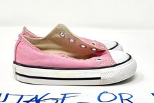 Girls Converse All-Star Chuck Taylor Low Pink Canvas Shoes Toddler 7J238 sz 4