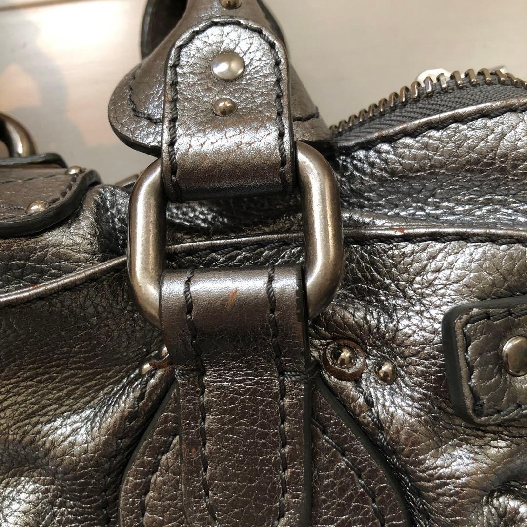 Chloe Paddington handbag Silver with Storage bag | eBay