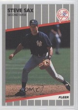 1989 Fleer Update Steve Sax #U-52 0j2