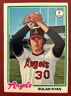 1978 Topps Baseball Card - Nolan Ryan California Angels VG CONDITION