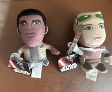 New Star Wars The Force Awakens Finn Rey Super Deformed Plush NWT Lot 2
