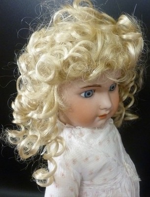 15'' / 38cm PUPPENPERÜCKE FÜR ANTIKE PUPPE, PUPPENHAAR, PUPPENPERÜCKE, VINTAGE PERÜCKE