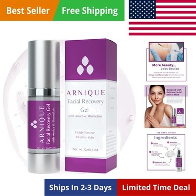 Arnica Gel for Face   Soothing Arnica & Bromelain Facial Gel to Refresh and C...