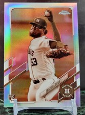 2021 Topps Chrome Cristian Javier #92 Sepia Refractor Rookie RC