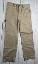 NWOT Brooks Brothers Boys Pants Khaki 8 Fleece Chino Flat Front Casual Bottom