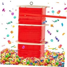 Spinning Pi ata with Pull String Reusable Mexico Pi ata Bolo for Gender Party