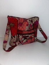 Vera Bradley Multicolor, Crossbody, Floral Purse, Zipper, Woman s, Medium Size