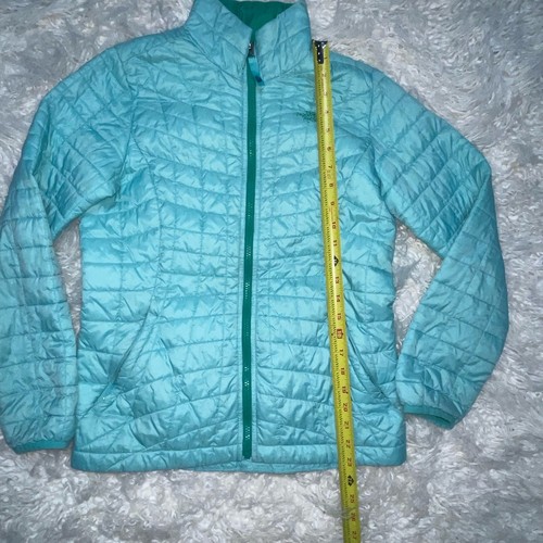 The North Face Coat Girls Size L 14-16 Thermoball Eco Quilted Puffer Full Zip - Picture 2 of 8