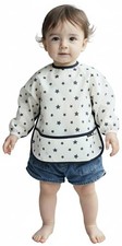 Plie Long Sleeve Waterproof Bib for Toddlers   Soft Feeding Smock for Baby Me...