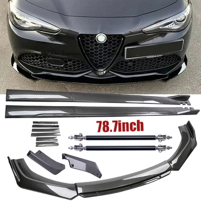 Carbon Fiber Side Skirt Rear Front Bumper Lip Splitter For Alfa Romeo Giulia