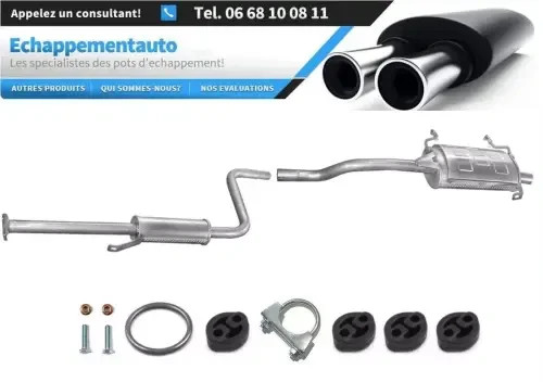Pot échappement Suzuki Swift II 5 portes hayon mécanique 1.0 1.3