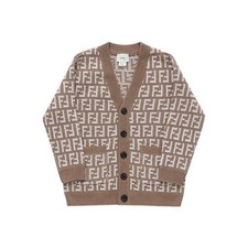 Fendi Jacquard Cardigan for Kids JUG054 AOBG F1M09 144701317