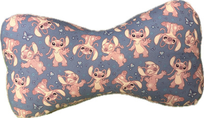 Leseknochen Lilo & Stitch Kissen XXL Reisekissen Blau Handmade Nackenkissen