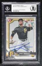 BAS 2018 Bowman Draft Travis Swaggerty #BD-198 BGS Authentic Auto ow6