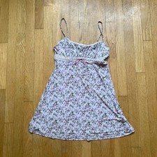Windsor Pink & white floral babydoll dress with small floral print