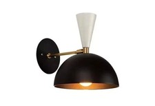 1950's Mid Century Modern Brass Italian Wall Sconce Stilnovo Wall Fixture Light