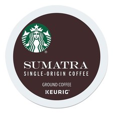 Starbucks 12565254CT 0.4 oz Coffee K-Cups - Sumatra 96/Carton New