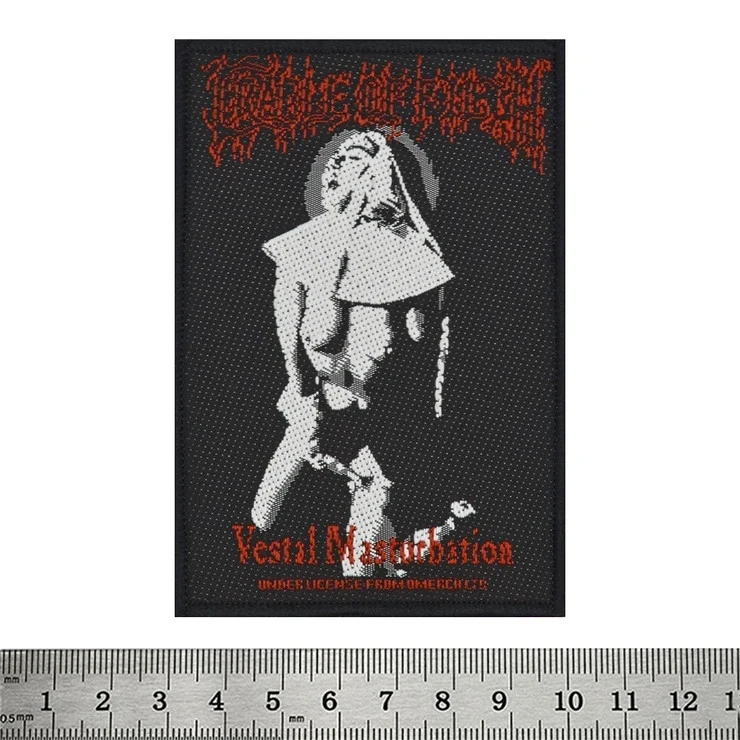 Death Band Logo Large Embroidered Sew-On Back Patch for Jacket Vest