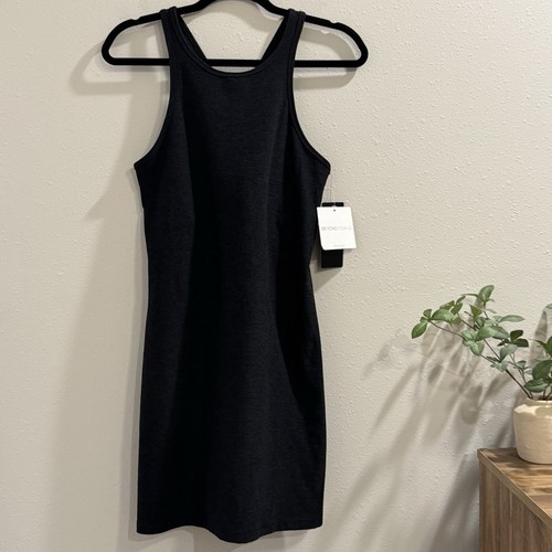 Vestido Beyond Yoga Nuevo con Etiquetas Grande Negro Ojo Espaciado Bajo Cerradura Llave Rendimiento Atlético - Imagen 2 de 9