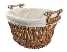 Manor Fireside Quality Bampton Fireplace Willow Log Carrying Basket W/Liner