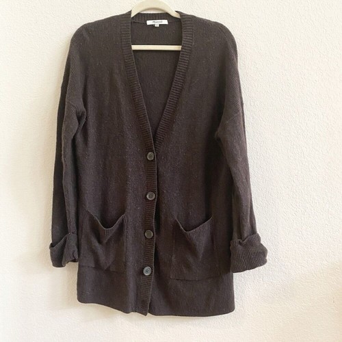 Cardigan Long Madewell Maille Waffle Stitch - Taille M Bleu - Occasion Très Bon état