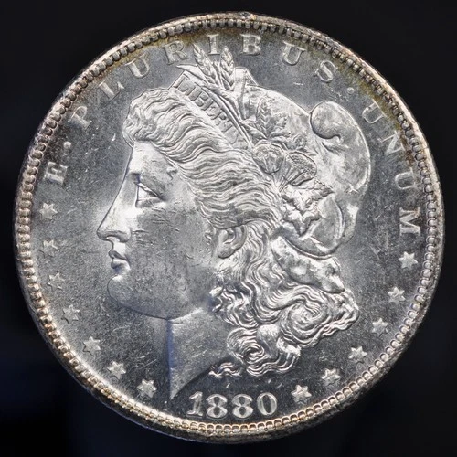 1880-S Morgan Silver Dollar -- BU with Prooflike Surfaces