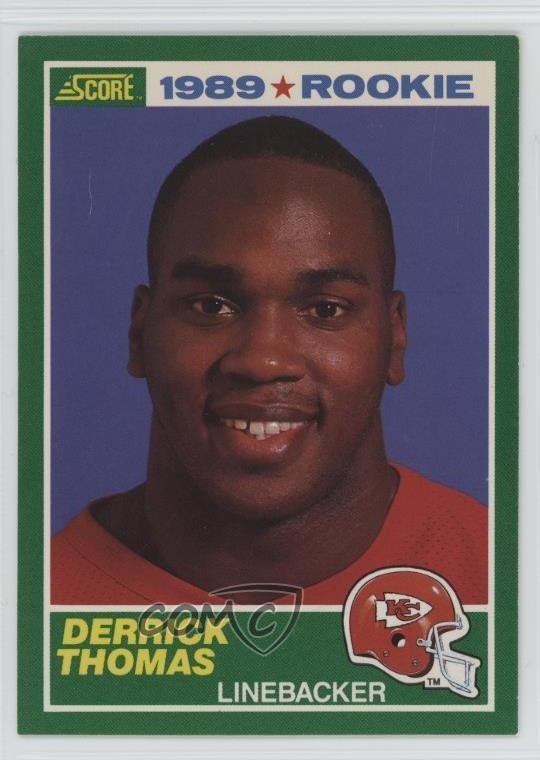 1989 Score 1989 Rookie Derrick Thomas #258 HOF 0nr3