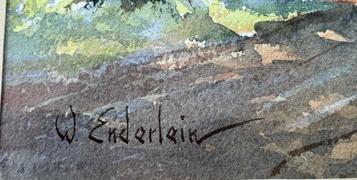 Walter Enderlein New York New England Autumn Landscape Watercolor Painting - Imagen 3 de 3
