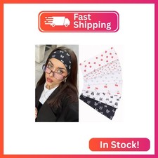 Leeven Headbands for Women 6 PCS Non Slip Soft Elastic Bands Yoga Running Sports