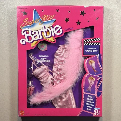 VINTAGE 1988 SUPER STAR BARBIE MATTEL FASHION OUTFIT Movie Star  NEW 3308 3305