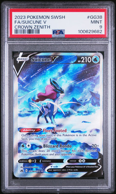 PSA 9 Suicune V Crown Zenith #GG38 2023 Crown Zenith