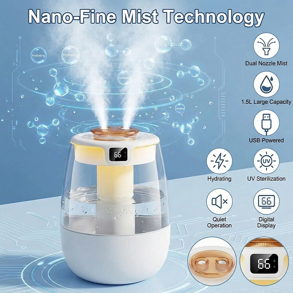 Quiet Ultrasonic Diffuser For Bedroom Home Office