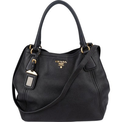 Prada Vitello Daino Leather Hobo Tote Handbag Tasche