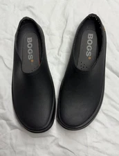 Bogs Flora Clogs  Waterproof Shoes Black-Womens Size 8 Slip On