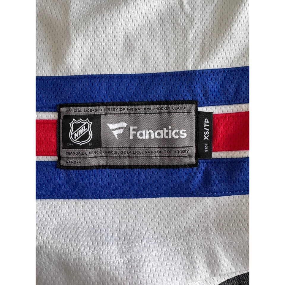 Camiseta Fanatics NHL New York Rangers branca equipe separadora em branco tamanho XS masculina - Imagem 3 de 4