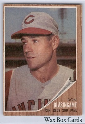 1962 Topps #103 Don Blasingame VG (surface scratches) SET BREAK